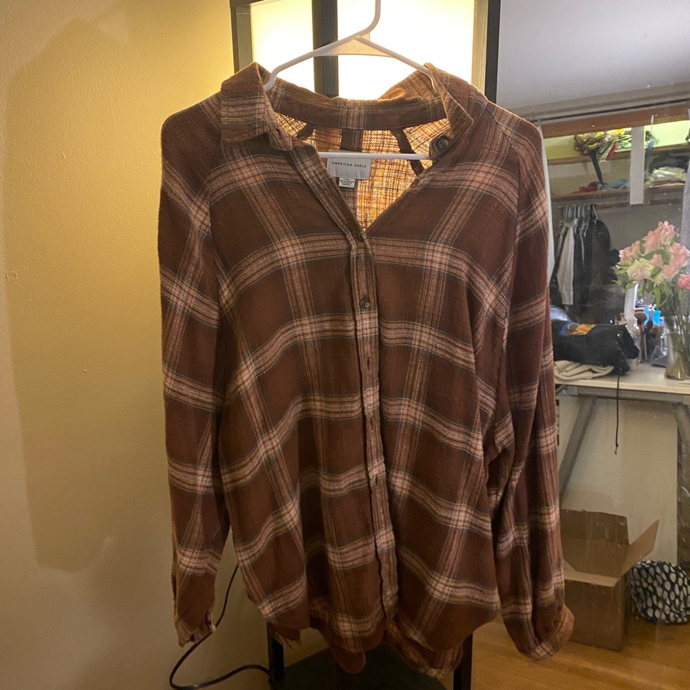 American Eagle Flannel size large
